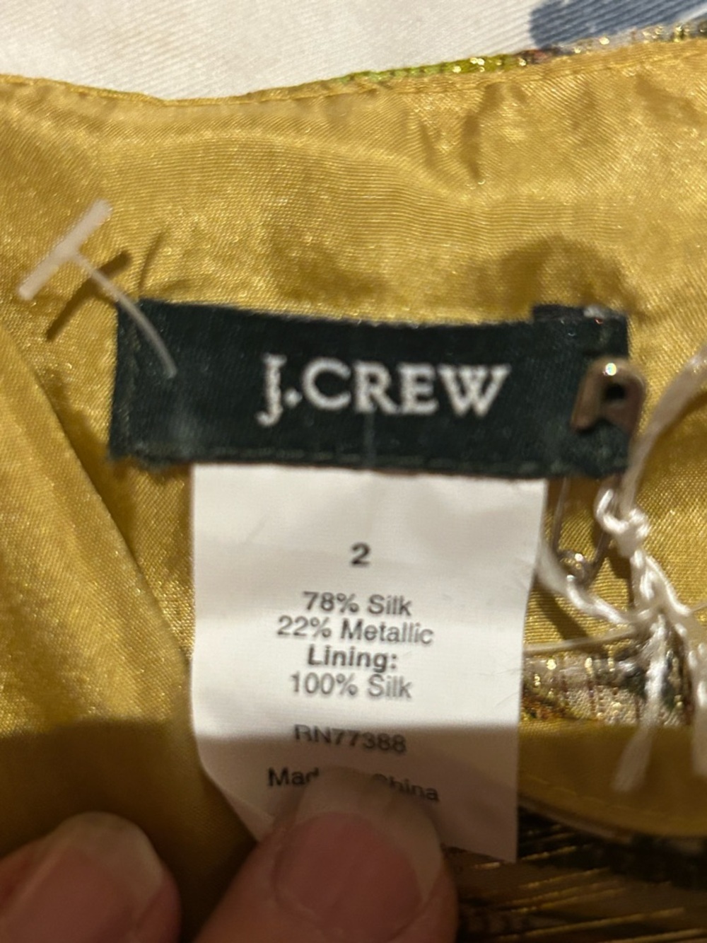 NWT-  vintage Rare 100% Silk top-J Crew - Picture 10 of 10